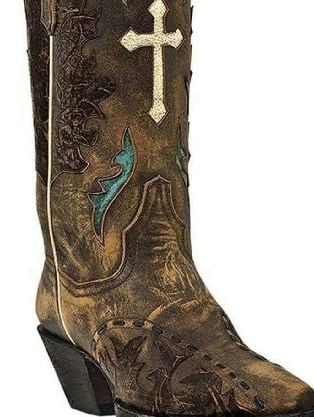 Dan Post Distressed Anthem Cross Boots NWOT 9.5